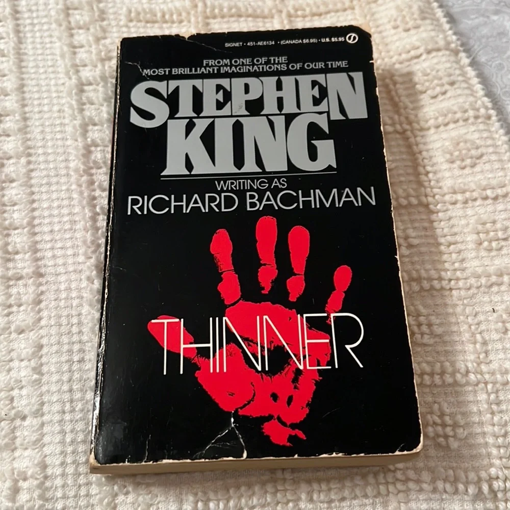 Stephen King Richard Bachman paperback novel Thinner